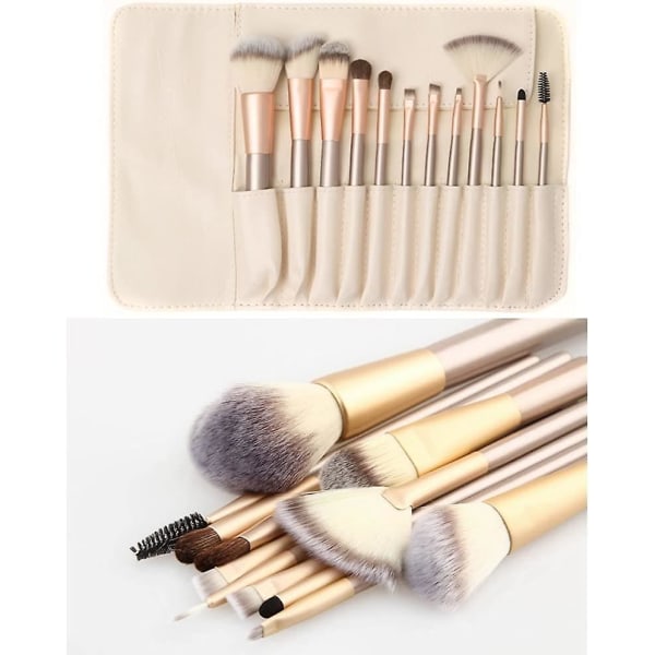 Makeup Brush Set Professionell Makeup Set Trähandtag Heilwiy Gift