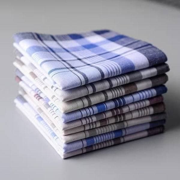 Näsdukar 10-pack Herrnäsdukar 100% bomull Näsduk 38 cm x 38 cm