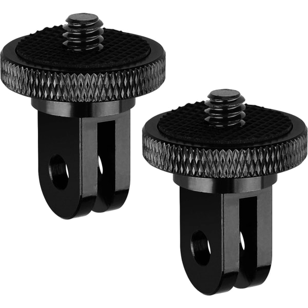 Stativfäste Adapter, Kamerafäste Adapter, 1/4” -20 Stativadapter Kompatibel med Gopro Hero Sony Xiaomi yi Sjcam Actionkameror