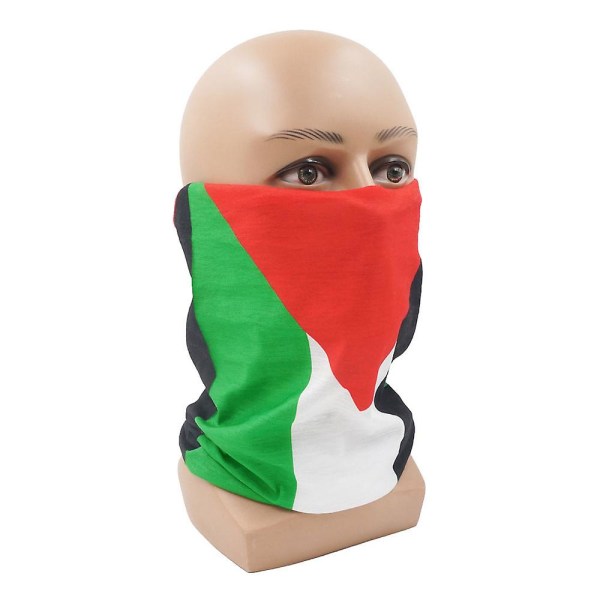 Enkel palestinsk huvudduk Slitstark Palestina ridmask för fyrkantig dekoration Palestine 7