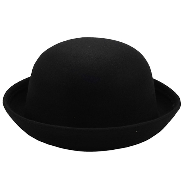 1 stk Melon Bowlerhatt Hatt Bowlerhatt Bowlerhatt Filthat Chaplinhatt Ridehatt (Svart)