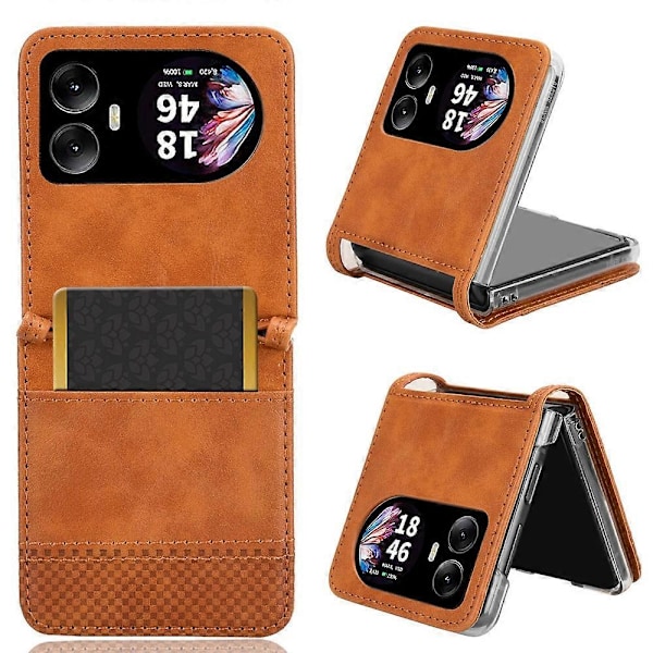For Blackview Hero 10 4G Etui Retro Tekstur Lær+PC Telefondeksel med Kortspor Multicolor Style D