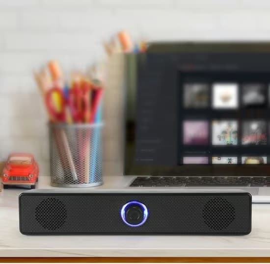 Højttaler - USB Soundbar - Kablet kontrol - Til computer - Stereolyd - Til arbejde og gaming - Ingen Bluetooth - Sort - Langt format - 1 stk.