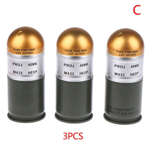 M433 HEDP 40 mm patron Dummy granat model Mini etui 3 pcs