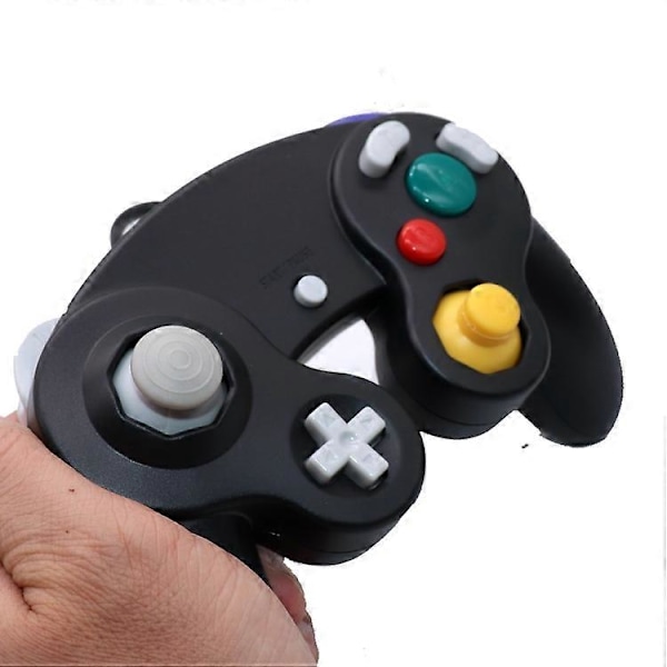 5 STK Single Point Vibrerende Controller Kablet Spilcontroller Til Nintendo NGC Transparent Red