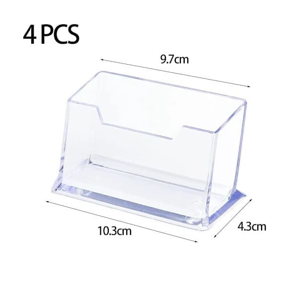 pc visitkort holder, transparent visitkort stativ, akryl visitkort display, visitkort stativ til kontor samling