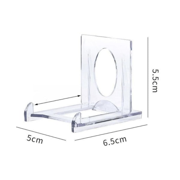 20 sett akryl displaystativ gjennomsiktig stativ mini myntholder gjennomsiktig 20stk-20stk