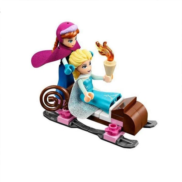 316 st Friends Girl Building Block Set LegoIng Toys Anna Elsa Snödrottning Elsa's Sparkling Ice Castle Building Blocks Barns Leksaker för pojkar flickor Kompatibel med alla märken (utan låda)