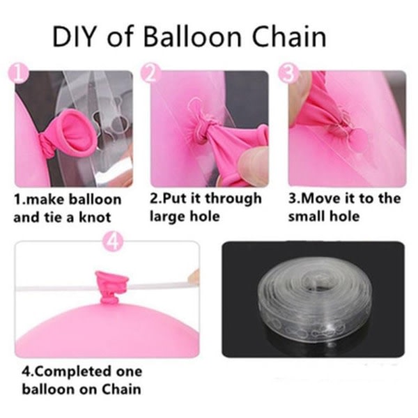 104 stk ballonbuesæt festballon pink