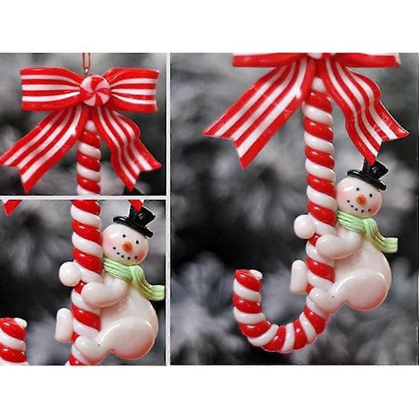 Polkagris Trepynt 30cm 6-pakning til jul [D]