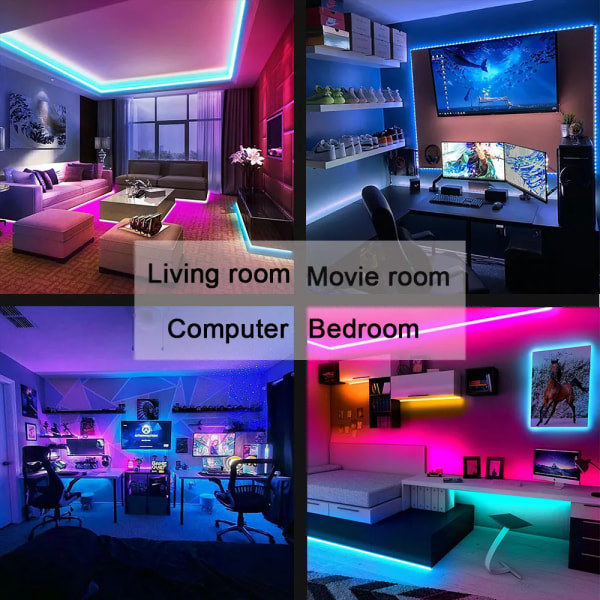 Tejp Bluetooth USB LED-list 5050 SMD 5V USB RGB-lampor Flexibel LED-lampa Tejp RGB Självhäftande TV-skrivbordsdiod 3m 3m
