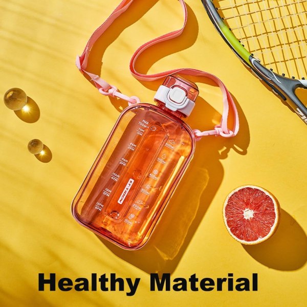 Sport Vattenflaska 750ml, Läckagesäker Drickflaska, Gym Vattenflaska, Vattenflaska med Hälsosamt Material för Resor