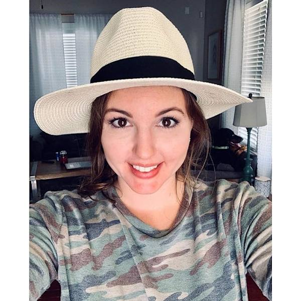 Dam Straw Panama Hat Fedora Strand Solhatt Bred Brätte Straw Roll up Hat UPF 50+