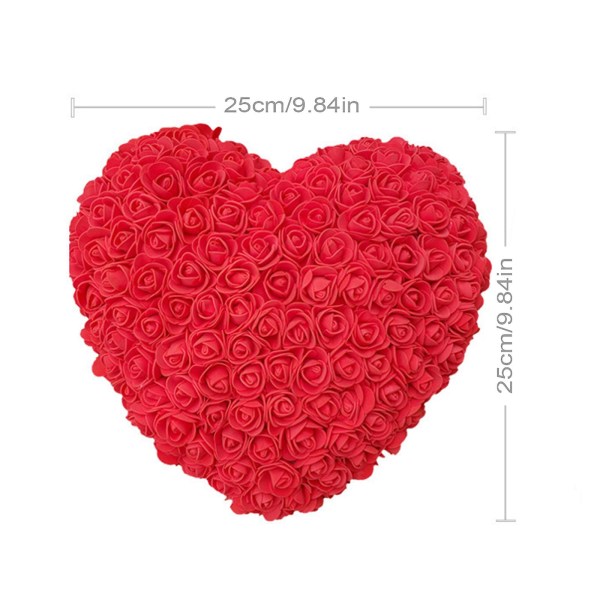 Rosor Alla hjärtans dag Present Kärleksfullt hjärta Festliga tillbehör Dekorationer Kvinnor Alla hjärtans present Kärlek Konserverade blommor Rose Red