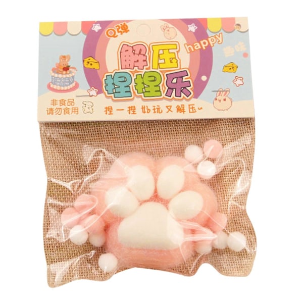 Hamsteri/Kissan tassu/Kissan puristuslelut stressistä helpottamiseen Kevyet antistressilelut Lahjat aikuisille ja lapsille Pink Cat Claw