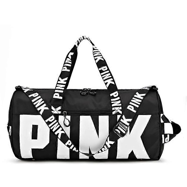 Pink Rejsetaske til Kvinder, Fitness Træning Duffel Taske til Rejse, Stor Kapacitet, Vandafvisende Gym Sportstaske black