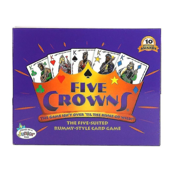 Five Crowns Card Game Classic Family Party Rummy Style Pelaa interaktiivisia pelejä Englanninkielinen versio Ilmainen toimitus