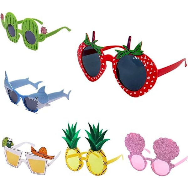 Hauskat havaijilaislasit juhliin, trooppiset valokuvasilmälasit, kesäjuhlalahjat, rantajuhlien tarvikkeet ja koristeet Flip Crab