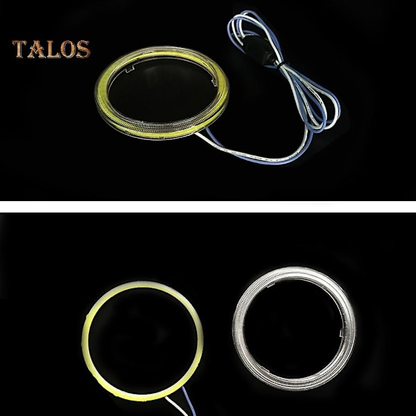 60mm-120mm Bil COB Angel Eye LED Ringljus Huvudljuslampa green 120mm