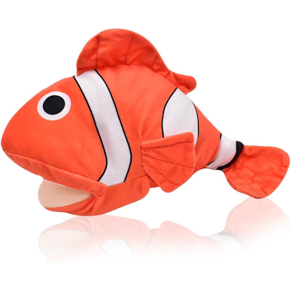 Mjuk clownfisk plyschleksak för barn, realistisk och söt Nemo fisk, marin djur plyschleksak, perfekt mjuk och bekväm lekkompis för barn