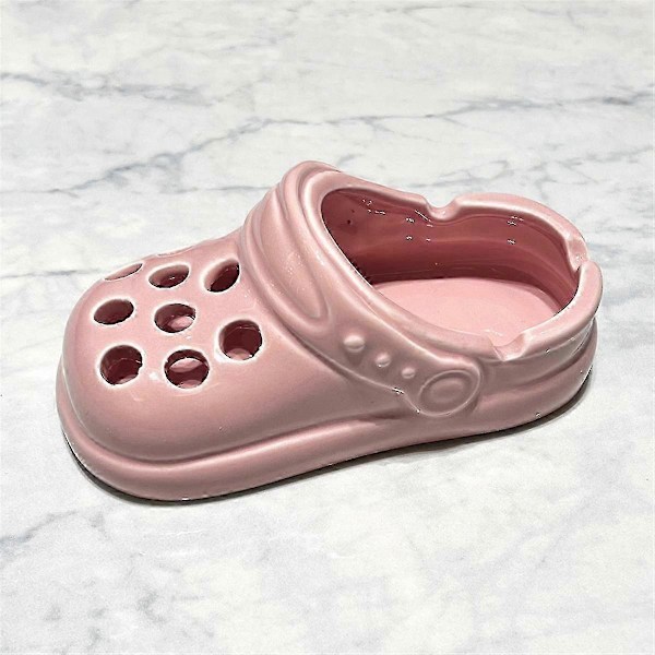 Hål-Skor Askopp Kontor Hem Anti-Fluga Aska Askopp Röktillbehör Heminredning Konst, Rosa B