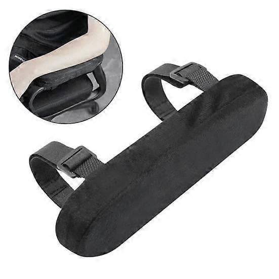 Kontorstol Armlene i Memory Foam Bomull PP Putefylling Armlenepute Myk black