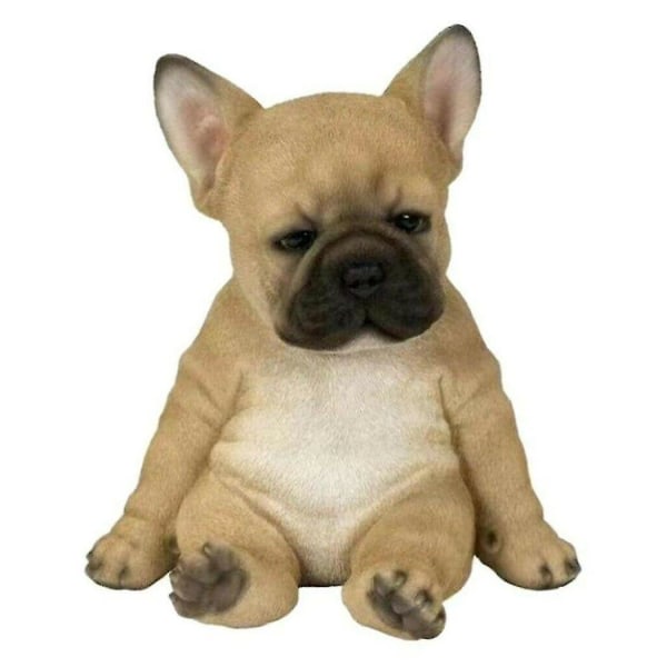 Ranskanbulldog Veistos Ornamentti Koira Patsas Figuraatti Ulkopuutarha Sisustus Lahja-istuva koira