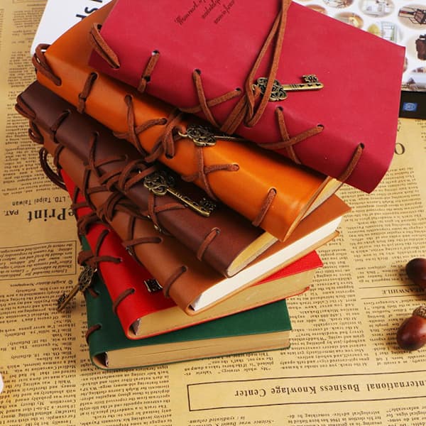 Vintage Kraft Dagbog Notesbog Blank Journal Skitsebog Rejseskrivning