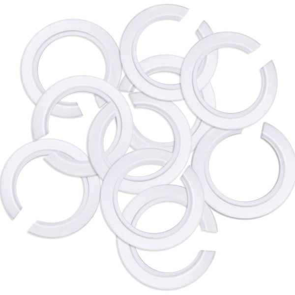 E27 till E14 Plast Skärm Ring Adapter, Skärm Reducering Ring för Montering av Edison Skruv Skärmar till Bajonett Lampfäste (10)
