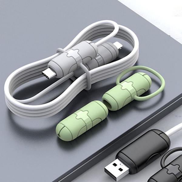 1 stk Kabelbeskytter Myk Silikondeksel For Telefon USB Lader Kabelbeskytter Red Android Universal
