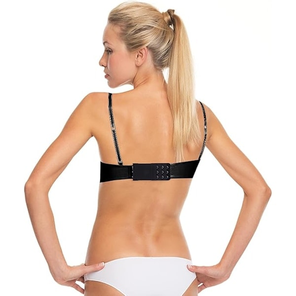 3-pack BH-förlängare för kvinnor 3 krokar 3 rader elastiska BH-förlängare elastiska BH-bandskrokar