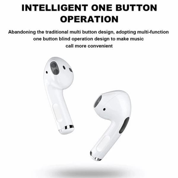 Trådløst ladeetui for AirPods 1/2 Gen - Bluetooth-synkroniseringsknapp, Hi-Fi stereolyd, GPS-posisjonering for iPhone og Android