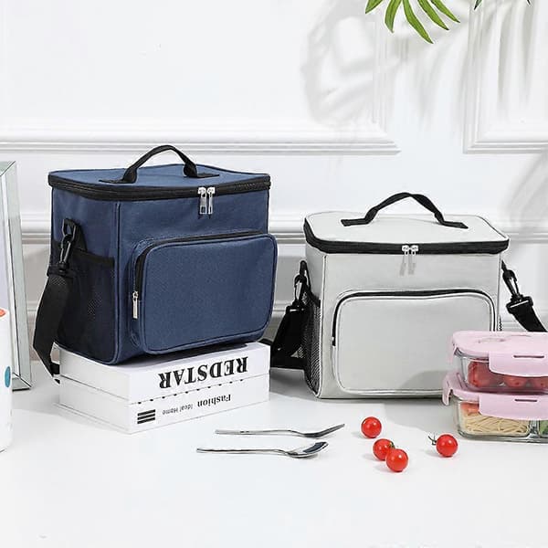 Isolert lunsjbag - kjølebag for lunsjboks for kontor, arbeid, skole, piknik