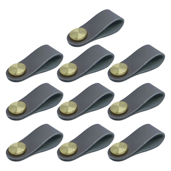 Hardware Lær Håndtak Robust Flerbruks Skaphåndtak For Soverom J1975 Haze Gray