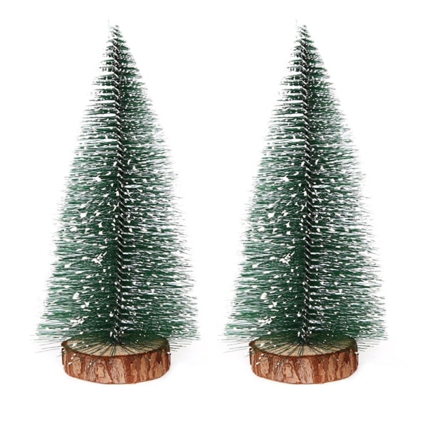 Miniatyrjulkvistar, träd med träbas, julbordsträd