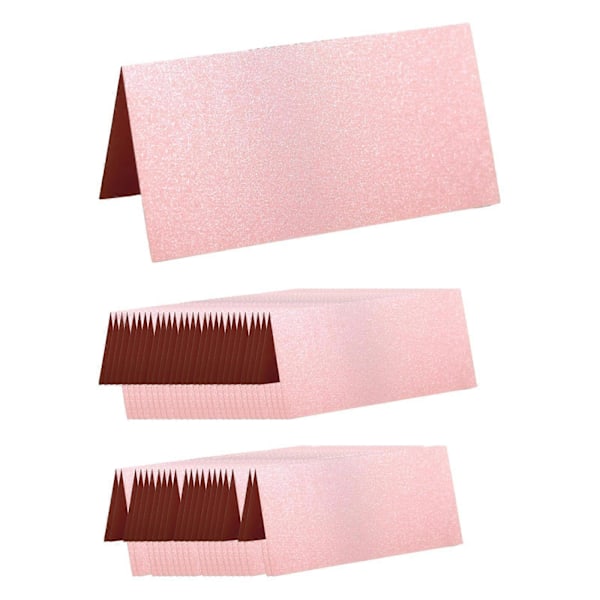 Placeringskort, 50-pack, Perfekt för bröllop, banketter, evenemang, bordskort, namnkort pink