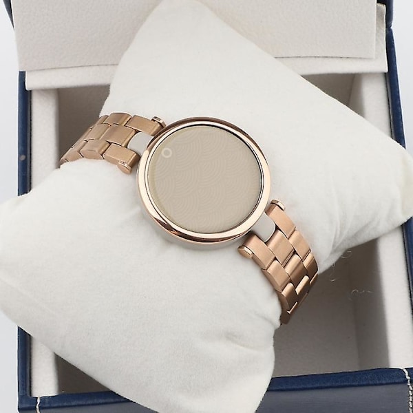 Rustfrit stål tre perler håndaftagelig Xiaoman urrem til Garmin Lily Rose Gold