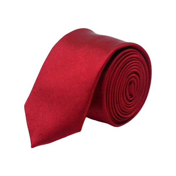 Mænds Silke Slips Skoleuniform Formelle Festdragt Slips Til Fødselsdag Bryllup Wine Red