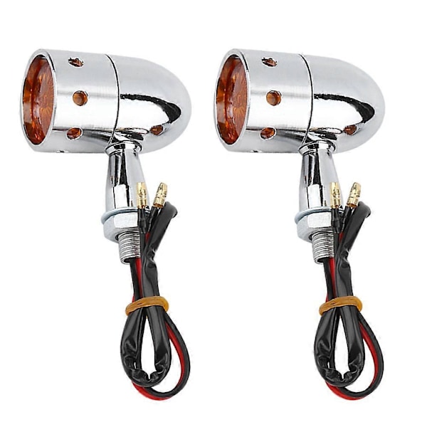 Retro Bullet-formad Motorcykel Blinkerslampa med Ljusstark LED