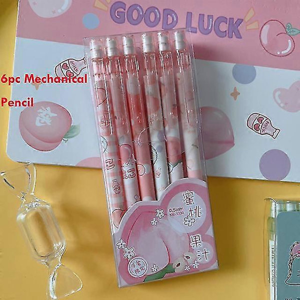Zoecor Kawaii Mekanisk Blyant Tegneserie | Skoleartikler Mekaniske Blyanter - Kawaii - 6 Pencil