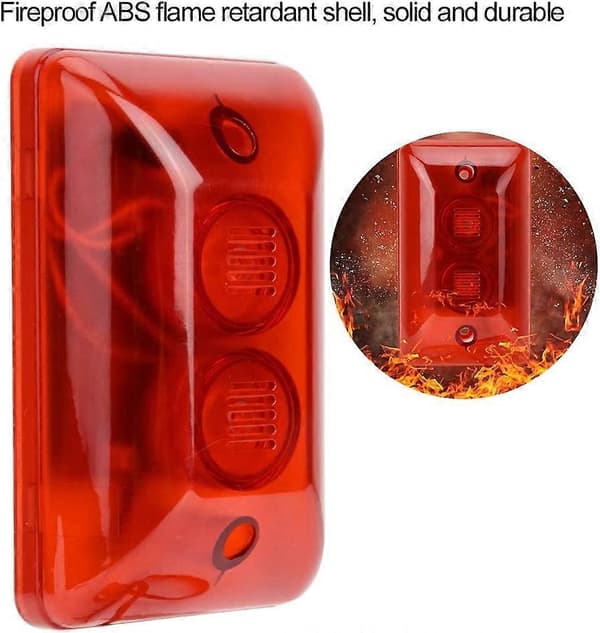 12V Kablet Strobe alarm sirene alarm sikkerhetssystem 115db