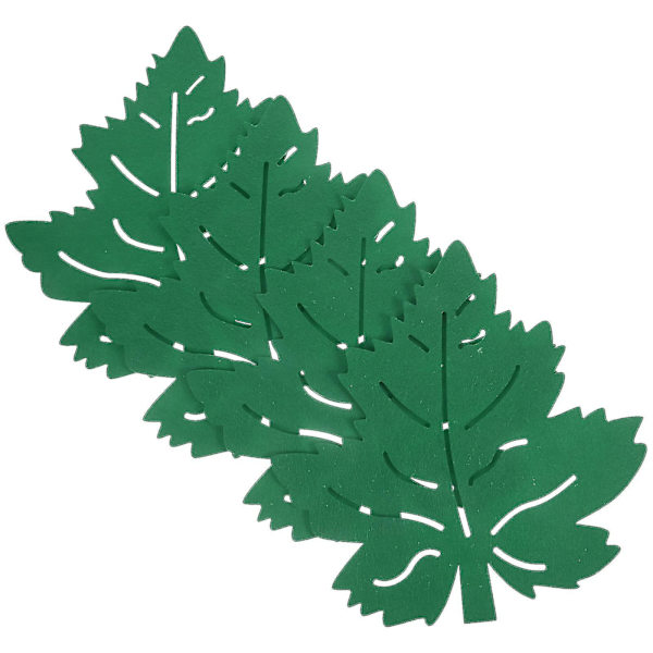 4 kpl Liina-lehti-alustat Lämpöeristysmatot Liukumattomat Lautasalustat Green