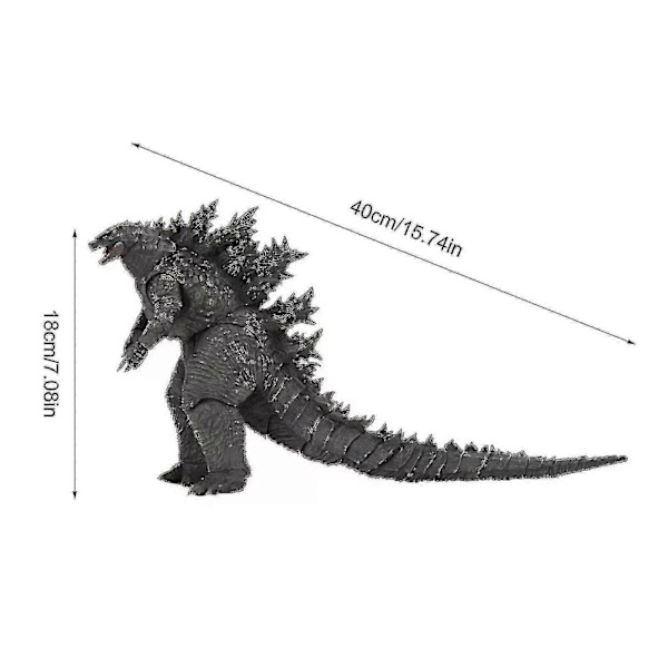 Godzilla Model Movie Edition Monster King Figur 7 tommer 7\" Legetøj Legetøj En Ny Dukke Monster King I Æske