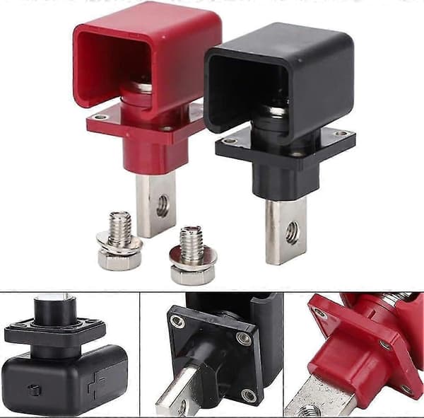 300A Batterikontakt av Koppar, Litiumbatteri, Genom Vägg, Högström Koppar (2 st)