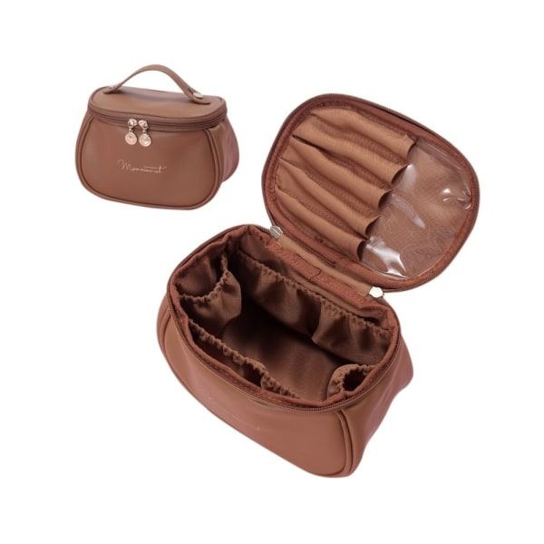 Makeup taske Flere rum BRUN Brun Brown