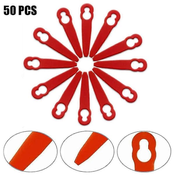 50 stk. plastblader for Stihl Fsa 45 Fsa 57 gresstrimmer reservedeler 83 mm for trådløs gresstrimmer bladkutter plen del