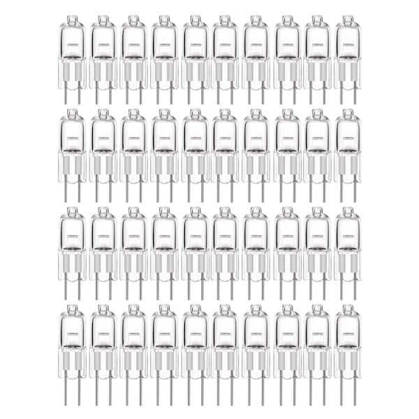 G4 Halogenpærer / Glødepærer - Varmhvit - Halogen 20W (50-pakning) 20W (50-pack)