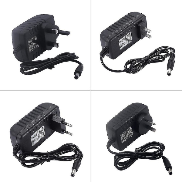 12v 1a 2a 3a 4a 5a 6a 8a 10a AC/for DC Adapter Switch Strømforsyning Lader For Led Light Strips Cctv Router 5.5x2.1-2.5mm Male Connector Us/uk/eu/au P