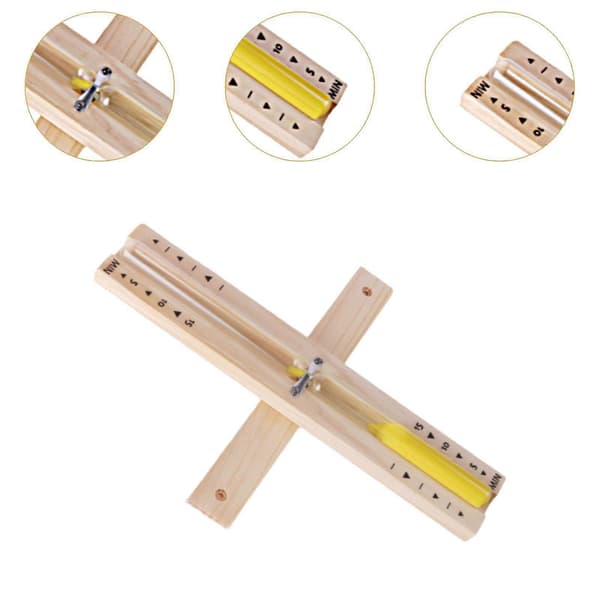 Sauna Timeglas Sand Timer 30 Minutter, Timeglas Varmebestandigt, Multipurpose Tidsstyring, Roterende Sandur til Bad yellow