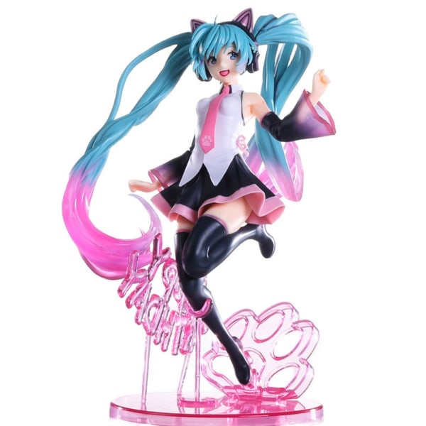 20 cm Vocaloid Hatsune Miku Artist Gratulerer med dagen Cat Ears Headd - Perfekt